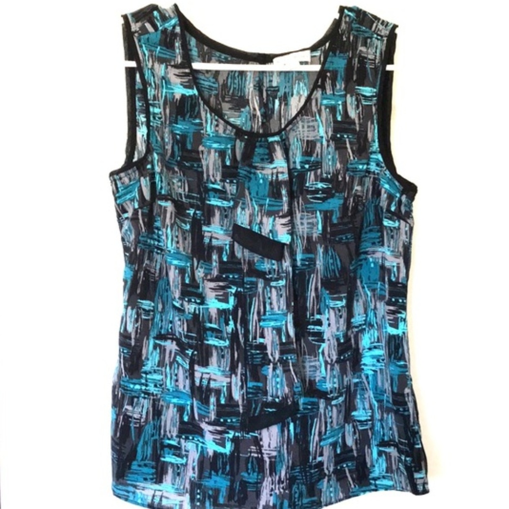 Gorgeous Blue Sleeveless Tank by Studio Y